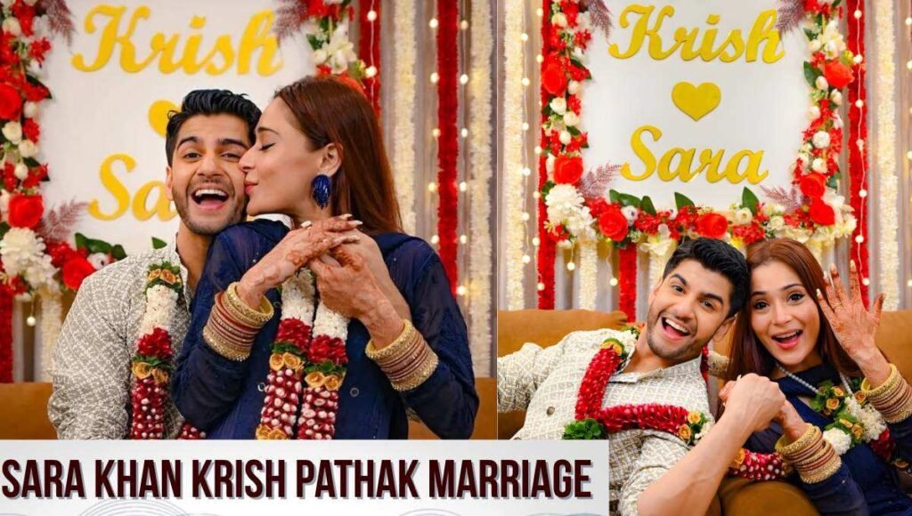 Sara Khan Krish Pathak Marriage