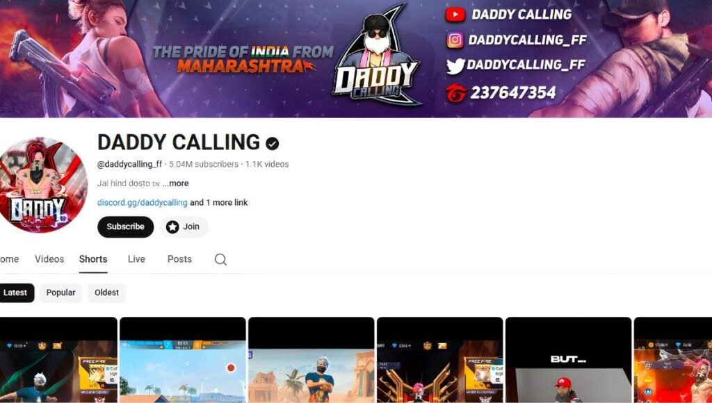 daddy calling free fire uid